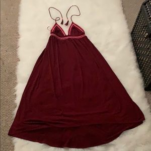 Express Burgandy with pink trim